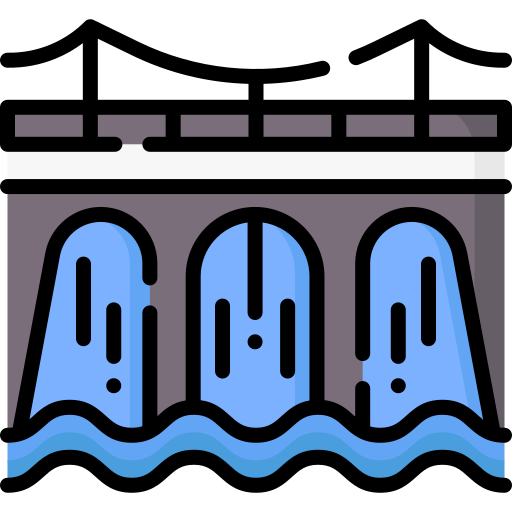 represa Special Lineal color icono