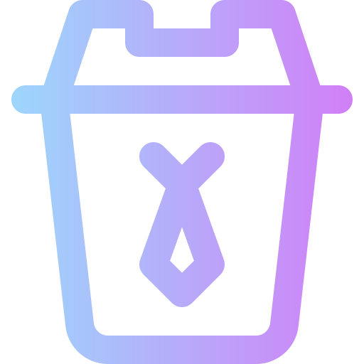 Trash Bin Super Basic Rounded Gradient icon
