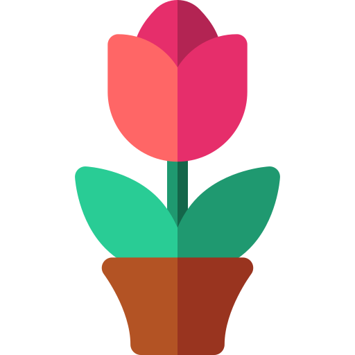 tulipan Basic Rounded Flat ikona