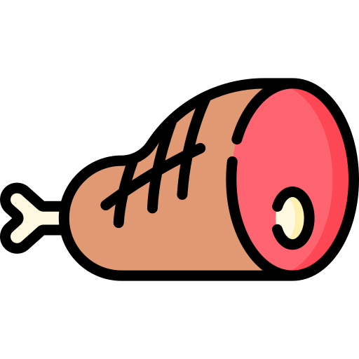 Ham leg Special Lineal color icon
