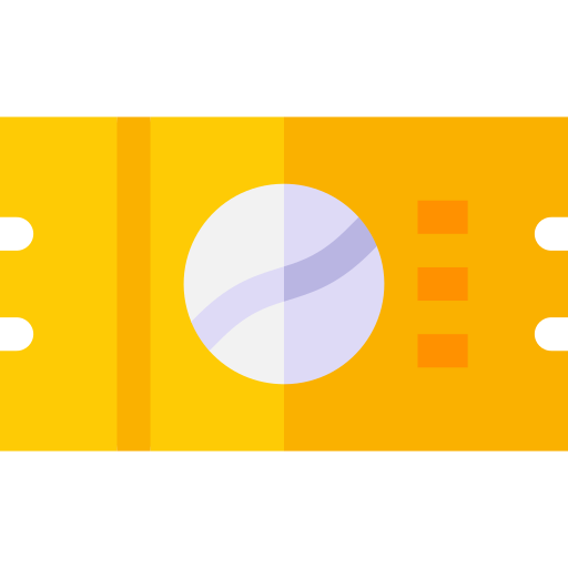 チケット Basic Straight Flat icon