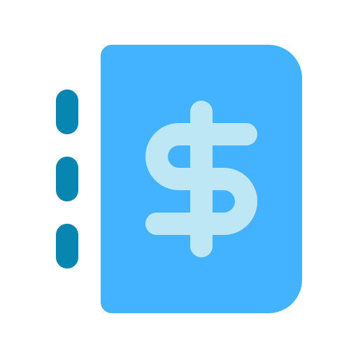 Finance book Generic Blue icon