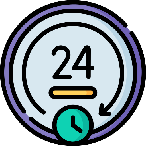 24 horas Special Lineal color icono
