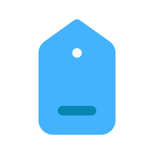label Generic Blue icoon