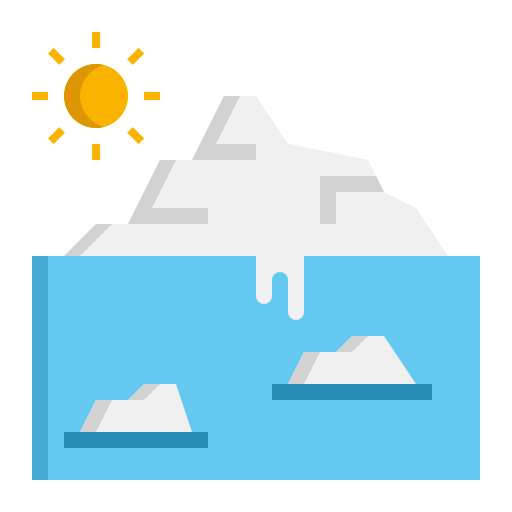 Glacier Generic Flat icon