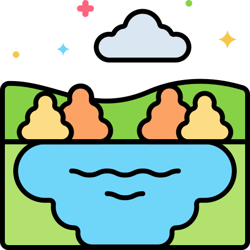 lago Generic Outline Color icono