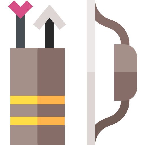 arco e freccia Basic Straight Flat icona
