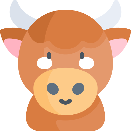 Yak Kawaii Flat icono