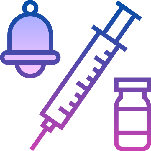 Vaccine Detailed bright Gradient icon