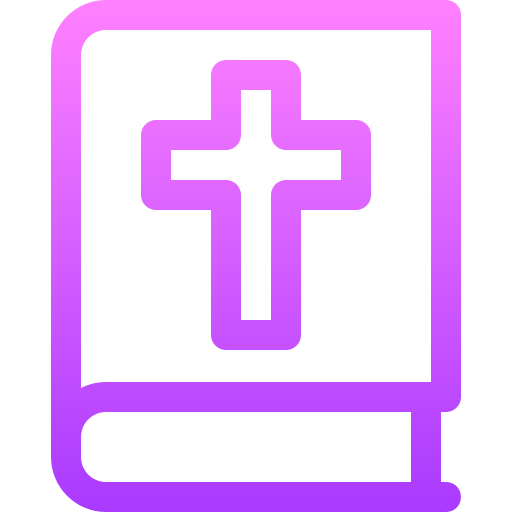 bijbel Basic Gradient Lineal color icoon