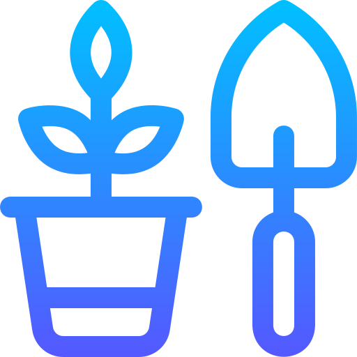 Садоводство Basic Gradient Lineal color иконка