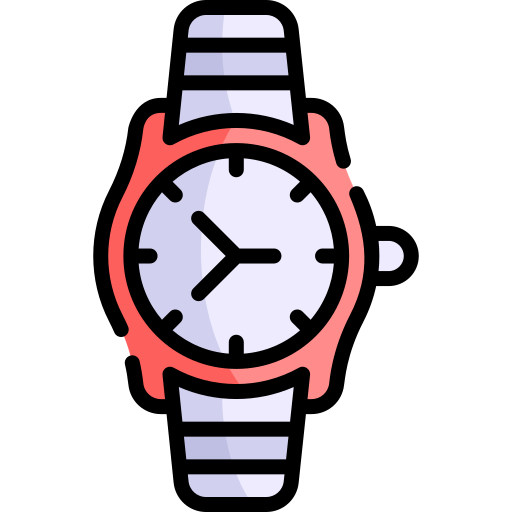 relógio de pulso Kawaii Lineal color Ícone