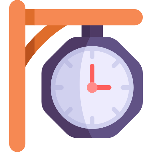 Часы Kawaii Flat иконка