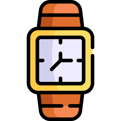 reloj de pulsera Kawaii Lineal color icono