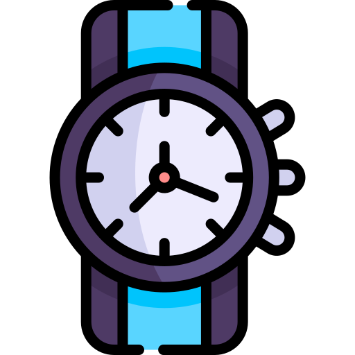 orologio Kawaii Lineal color icona
