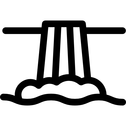 cascada Basic Rounded Lineal icono