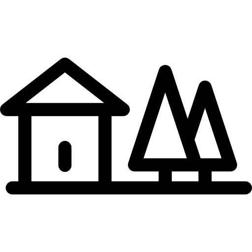 casa rurale Basic Rounded Lineal icona