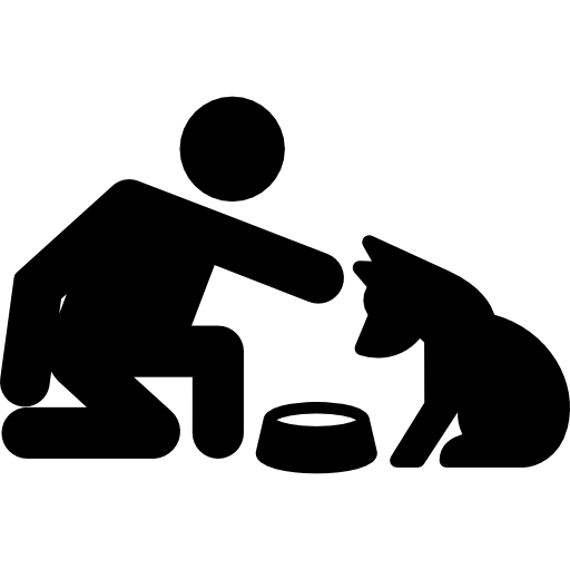 犬に餌をやる  icon