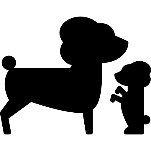 perro y perrito  icono