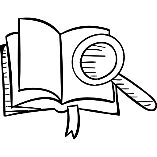 boek Hand Drawn Black icoon