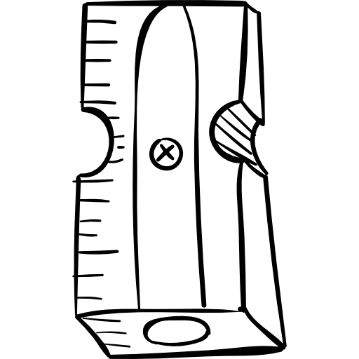 Sharpener Hand Drawn Black icon