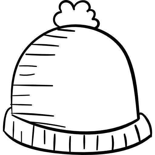 hoed Hand Drawn Black icoon
