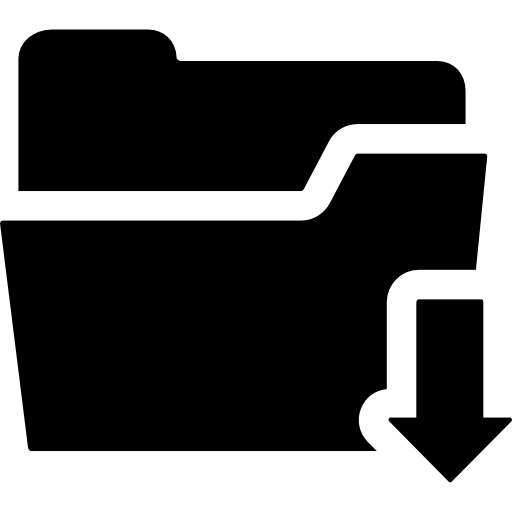 폴더 다운로드  icon