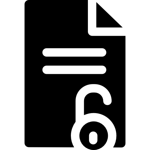 archivo desbloqueado  icono