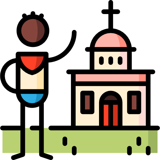 kirche Puppet Characters Lineal Color icon