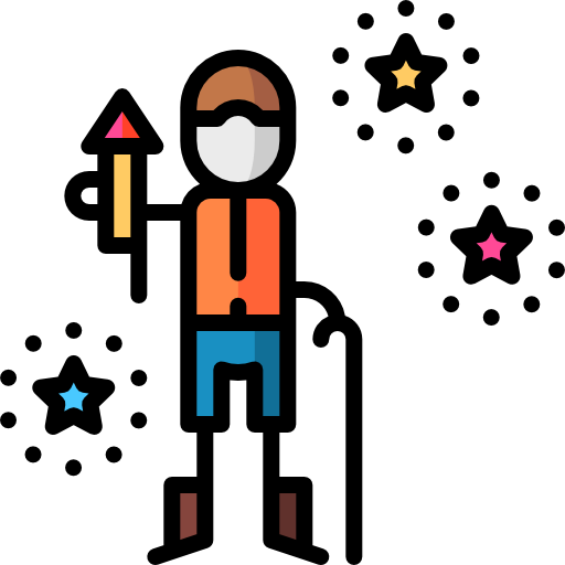 feuerwerk Puppet Characters Lineal Color icon