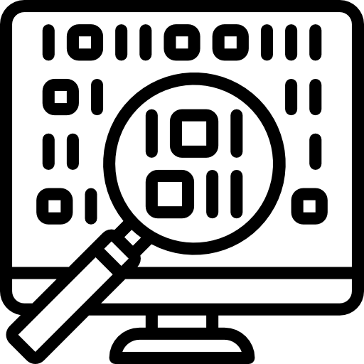 código binario Basic Miscellany Lineal icono
