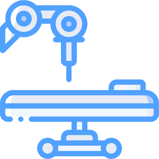 Mechanical arm Basic Miscellany Blue icon