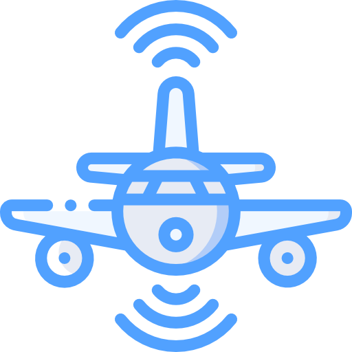 avión Basic Miscellany Blue icono