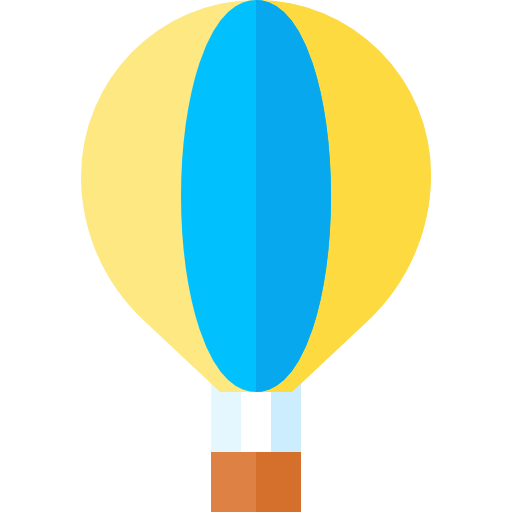 globo aerostático Basic Straight Flat icono