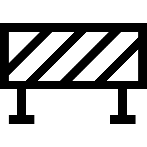 barrera Basic Straight Lineal icono