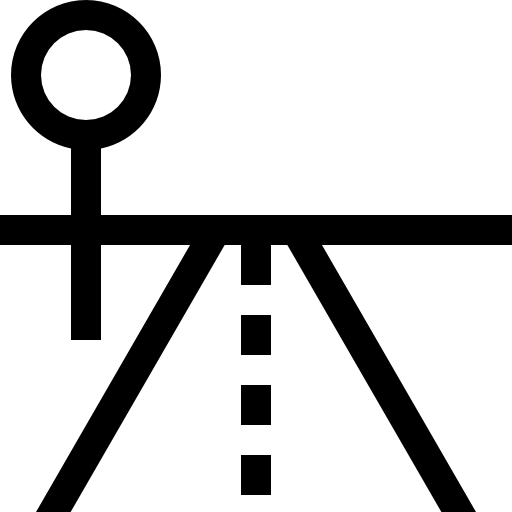 route Basic Straight Lineal Icône