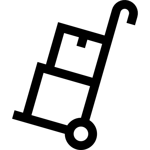 dostawa Basic Straight Lineal ikona