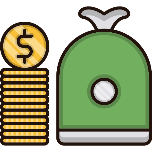 Money bag Cubydesign Lineal Color  icon