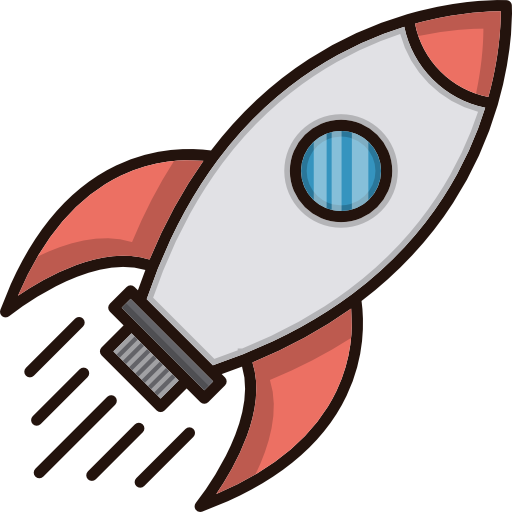 Rocket Cubydesign Lineal Color  icon