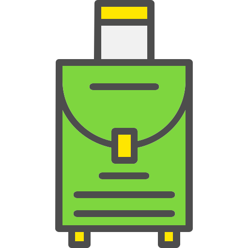 Travel bag Generic Outline Color icon