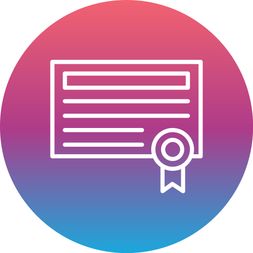 certificado Generic Flat Gradient icono