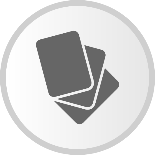 フラッシュカード Generic Grey icon