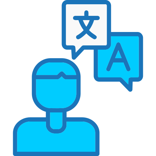 Bilingual Generic Blue icon