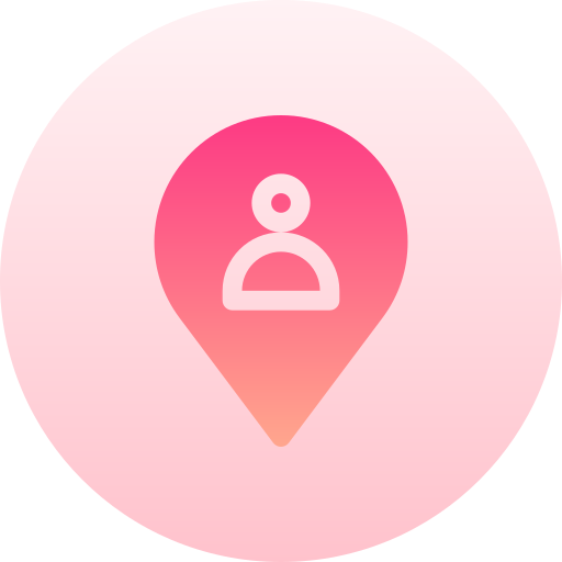 My location Basic Gradient Circular icon