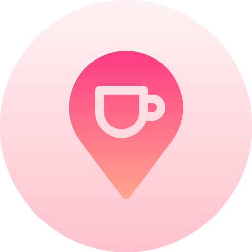 Coffee shop Basic Gradient Circular icon
