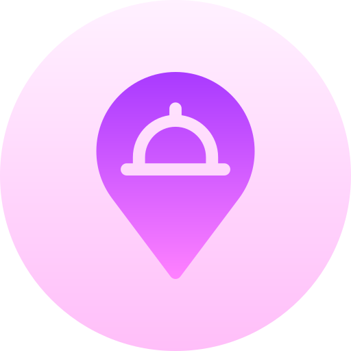 Restaurant Basic Gradient Circular icon