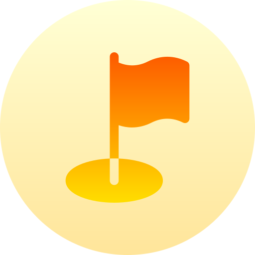깃발 Basic Gradient Circular icon