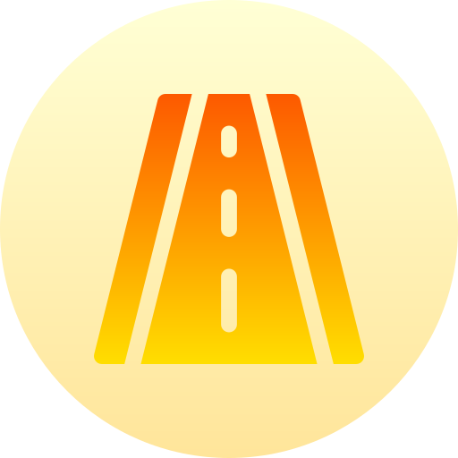 autostrada Basic Gradient Circular icona