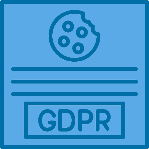 online-datenschutz Generic Blue icon