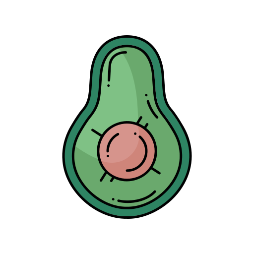 avocado Generic Thin Outline Color icona
